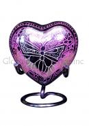 Portland Pink Mini Heart Urn for Funeral Keepsake Ashes of Adults (Pink)