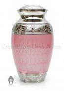 Pretty Pink Floral Adult Urn for Memorial Ashes