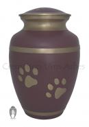 Rochford Paw Prints Pink Cremation Urn Ashes
