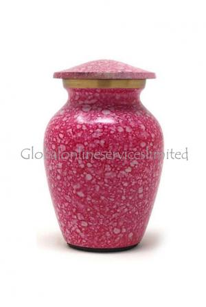 Shimmer Pink Mini Keepsake Cremation Urn for Ashes (Small)