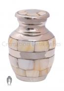 Silver Pearl Elite Cremation Keepsake Small Urn