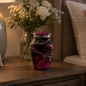 Small Aluminium Moonshine Camo Miniature Ashes Holder Keepsake Urn