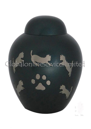 Smaller Dark Slate Dome Top Cremation Urn for Pet Ashes