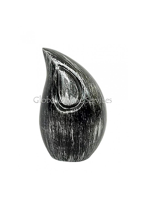 Eclipse Graphite Teardrop Keepsake Urn – A Refined Symbol of Love & Remembrance