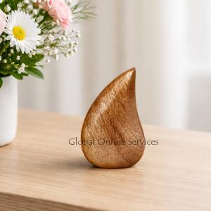Wooden Teardrop Keepsake Urn – A Natural Tribute to Everlasting Memories