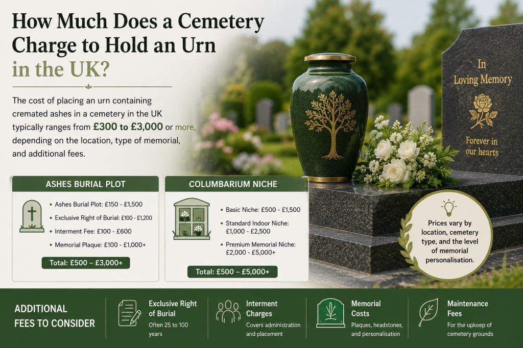 How Much Does a Cemetery Charge to Hold an Urn in the UK?